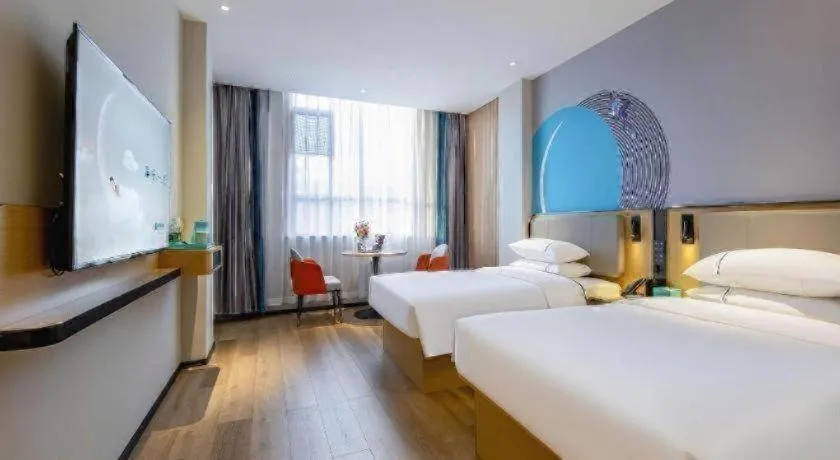 Bed in City Comfort Inn Guilin Qixing Park Guangxi Normal University