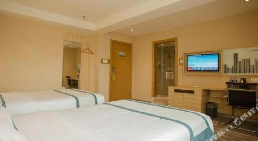 Bed in City Comfort Inn Nanchang Bayi Square Dinggong Road