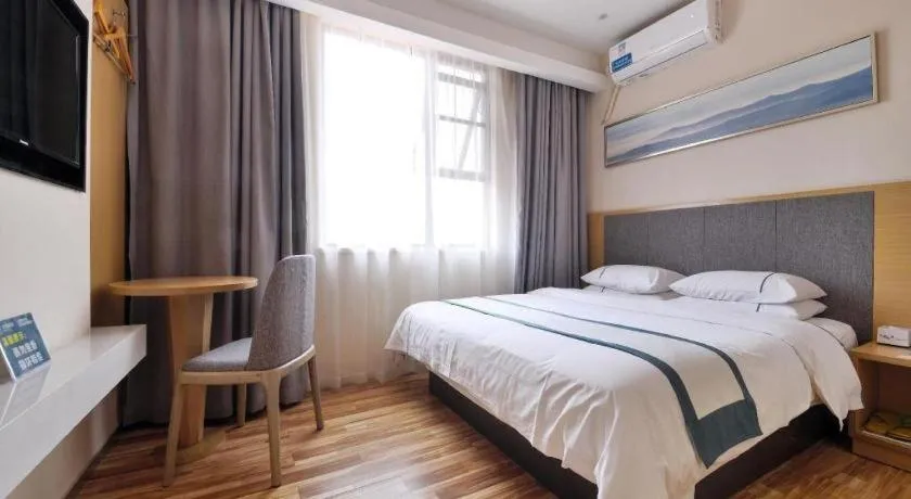 Bed in City Comfort Inn Wuhan Xinzhou Mo'er Cheng