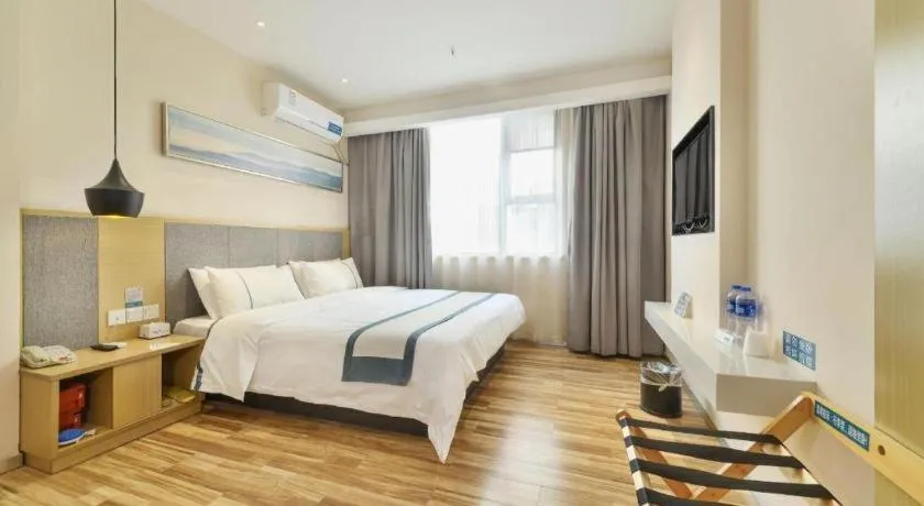 Bed in City Comfort Inn Wuhan Xinzhou Mo'er Cheng