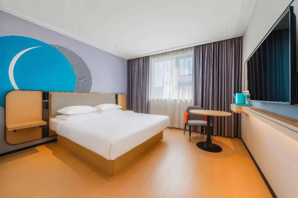 Bed in City Comfort Inn Guigang Pingnan Bus Station Jiangbin Park