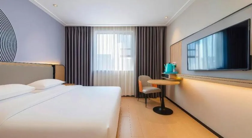 Bed in City Comfort Inn Guigang Pingnan Bus Station Jiangbin Park