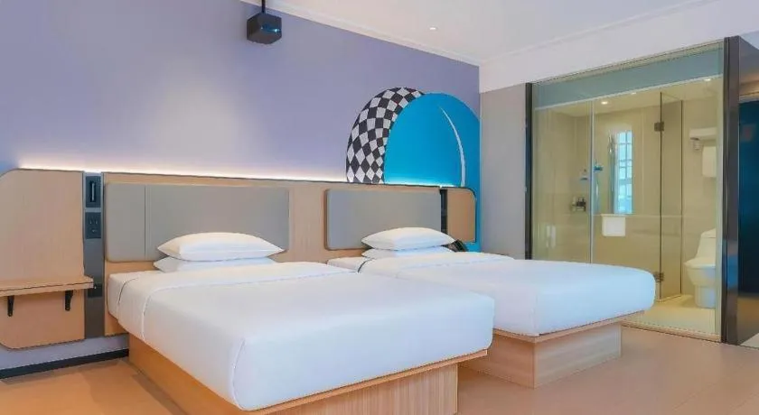 Bed in City Comfort Inn Guigang Pingnan Bus Station Jiangbin Park