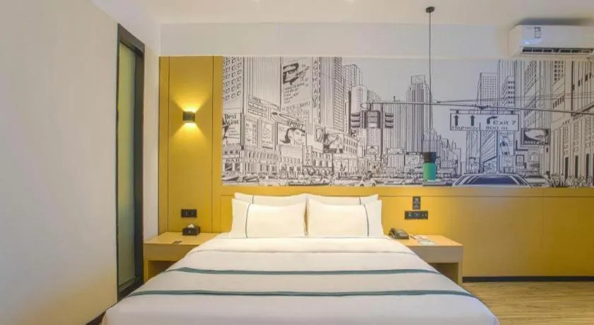 Bed in City Comfort Inn Guigang Pingnan Bus Station Jiangbin Park