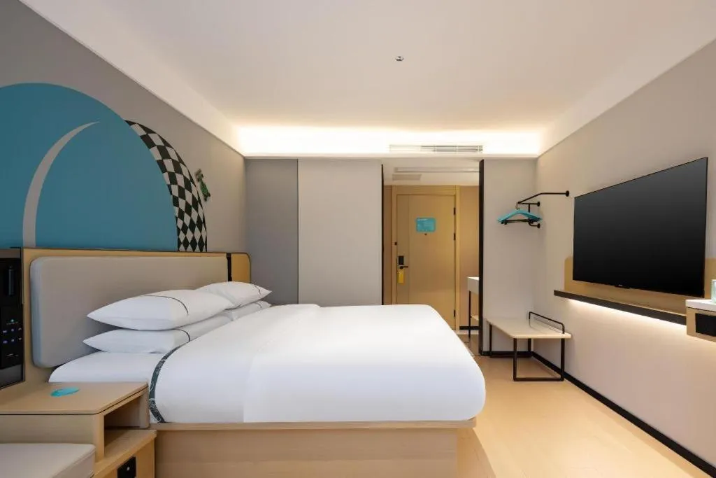 Bed in City Comfort Inn Guigang Pingnan Bus Station Jiangbin Park