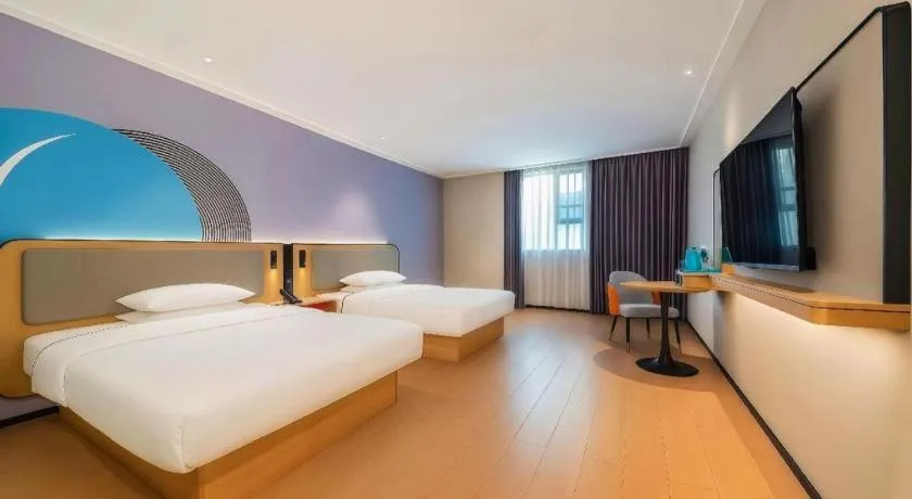 Bed in City Comfort Inn Guigang Pingnan Bus Station Jiangbin Park