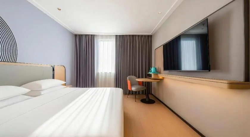 Bed in City Comfort Inn Guigang Pingnan Bus Station Jiangbin Park