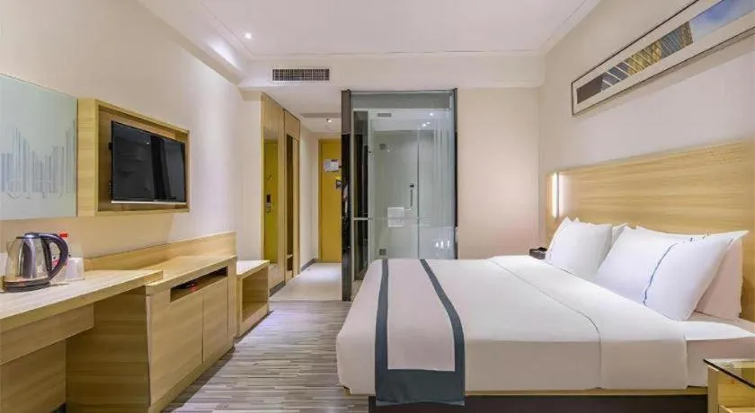 Bed in City Comfort Inn Zhanjiang Middle Renmin Avenue Dingsheng Square