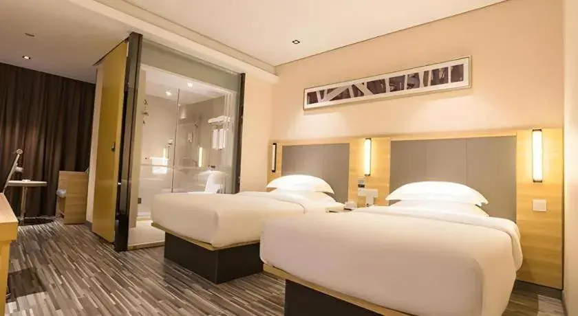 Bed in City Comfort Inn Wuzhou Arcade City Sanzongfu Bed in City Comfort Inn Wuzhou Arcade City Sanzongfu