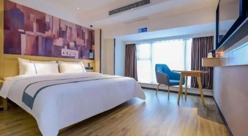 Bed in City Comfort Inn Zunyi Wuchuan Bed in City Comfort Inn Zunyi Wuchuan