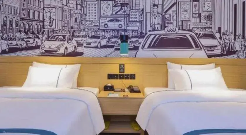 Bed in City Comfort Inn Zunyi Wuchuan Bed in City Comfort Inn Zunyi Wuchuan