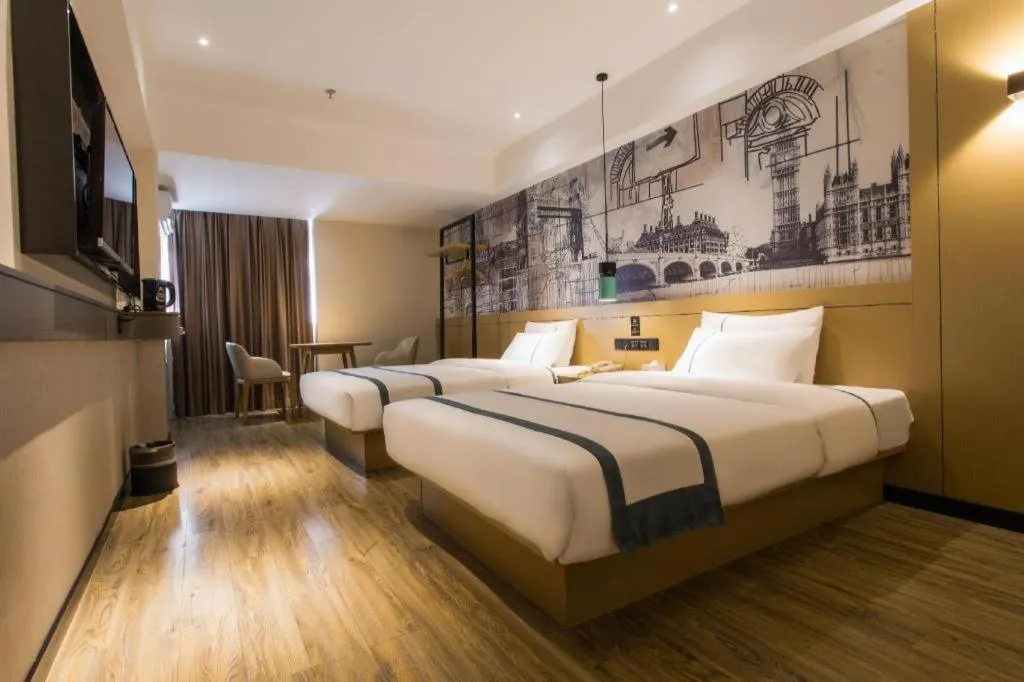 Bed in City Comfort Inn Nanning Shuangyong Road Guangxi Medical University