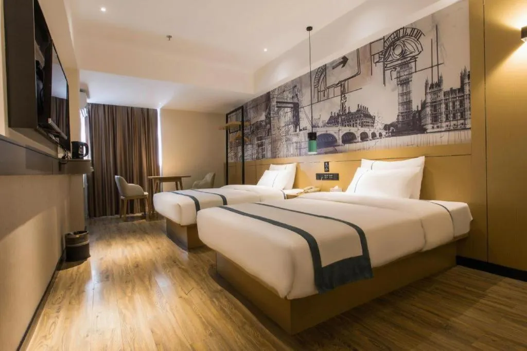 Bed in City Comfort Inn Nanning Shuangyong Road Guangxi Medical University