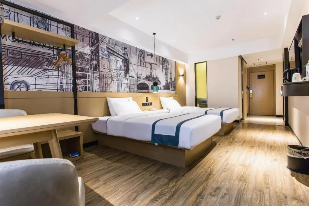 Bed in City Comfort Inn Nanning Shuangyong Road Guangxi Medical University