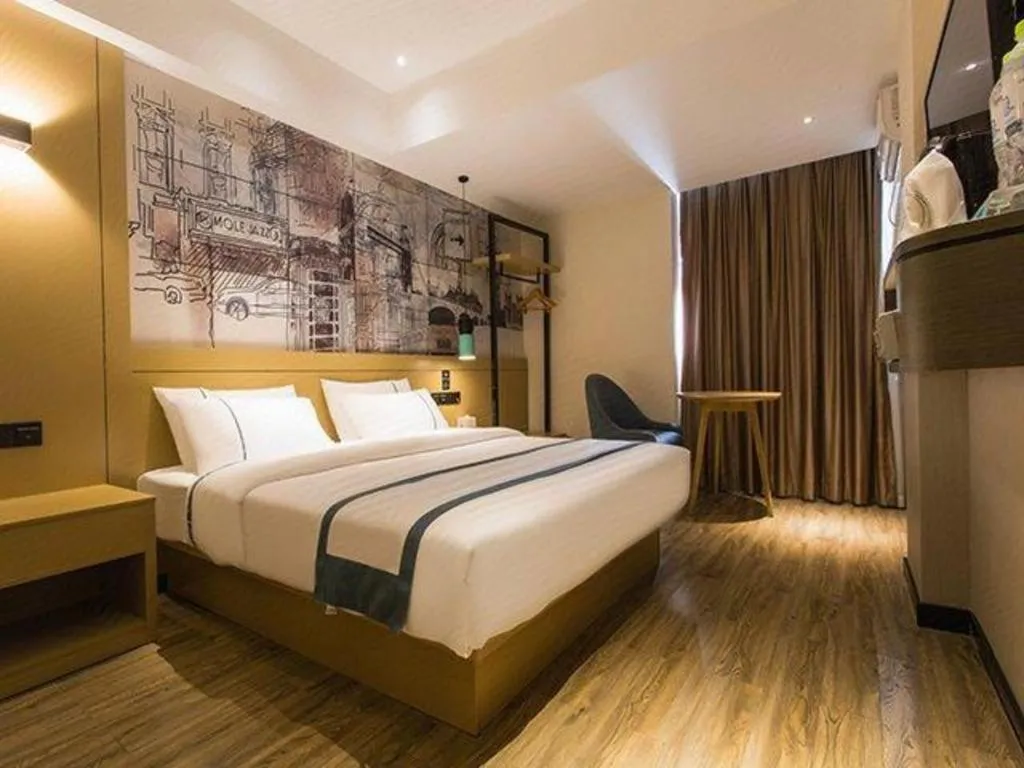 Bed in City Comfort Inn Nanning Shuangyong Road Guangxi Medical University