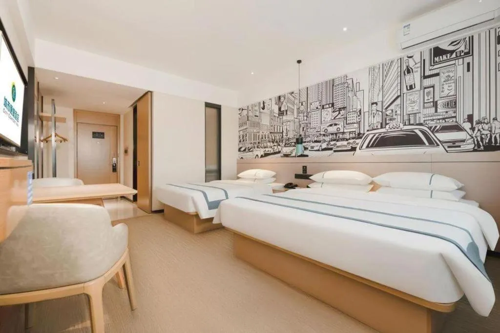 Bed in City Comfort Inn Nanning Shuangyong Road Guangxi Medical University