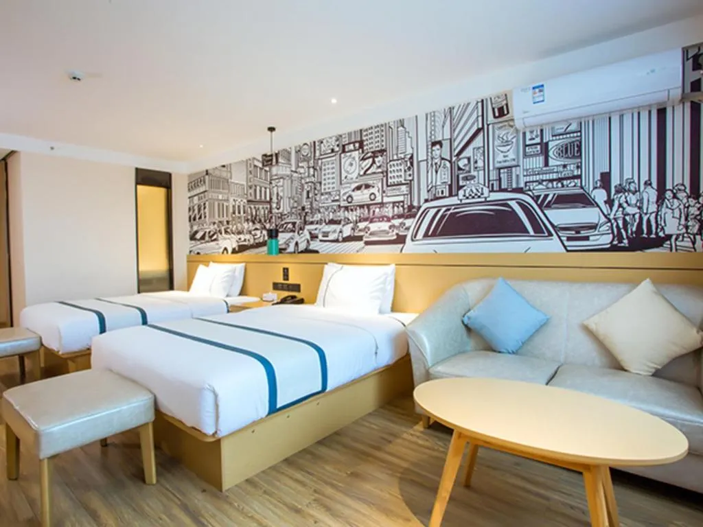 Bed in City Comfort Inn Guilin Pingle