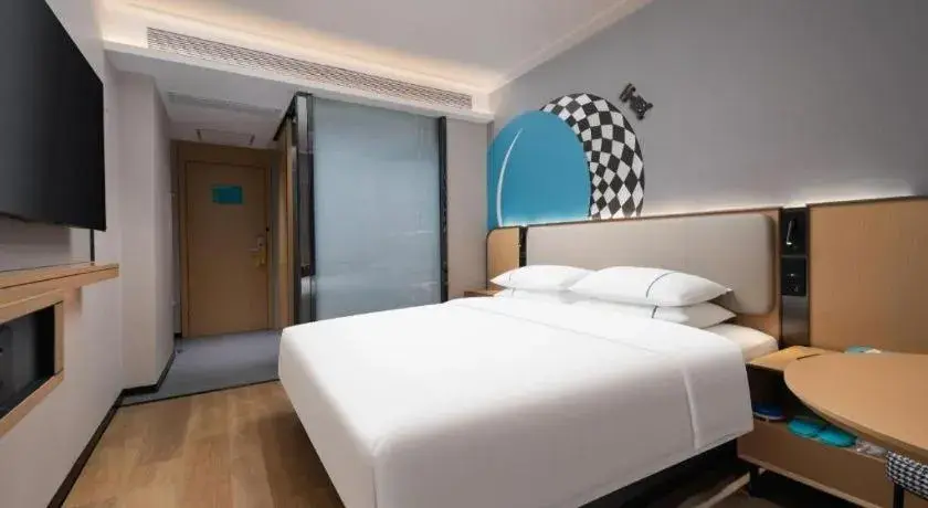 Bed in City Comfort Inn Wuhan Guanggu Finance Port Bed in City Comfort Inn Wuhan Guanggu Finance Port