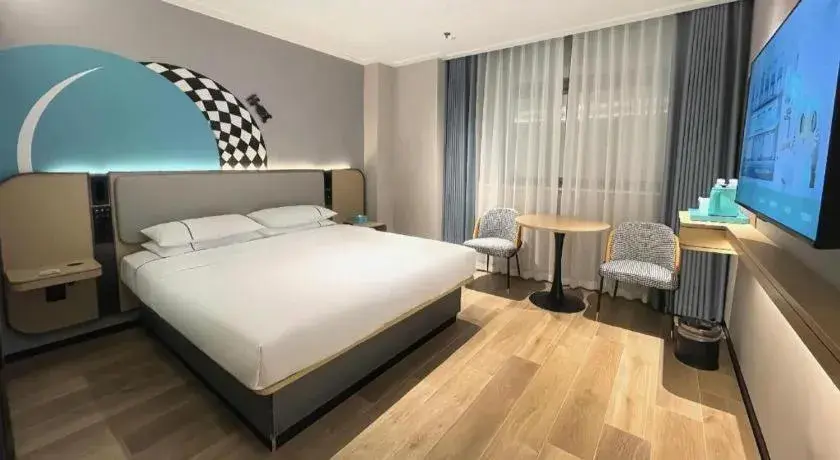 Bed in City Comfort Inn Wuhan Guanggu Finance Port Bed in City Comfort Inn Wuhan Guanggu Finance Port