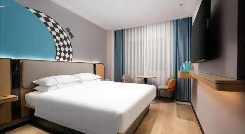 Bed in City Comfort Inn Wuhan Guanggu Finance Port Bed in City Comfort Inn Wuhan Guanggu Finance Port