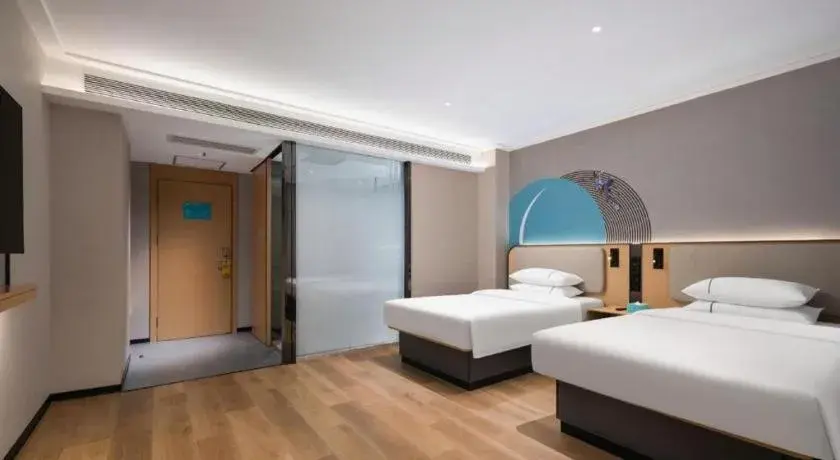 Bed in City Comfort Inn Wuhan Guanggu Finance Port Bed in City Comfort Inn Wuhan Guanggu Finance Port