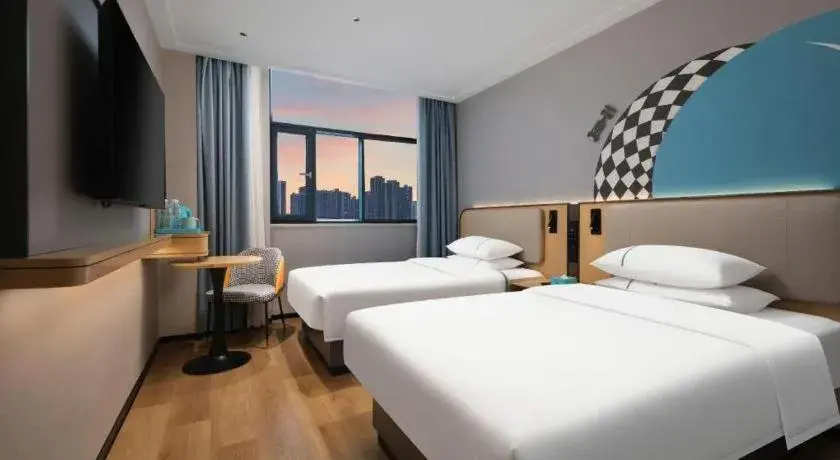 Bed in City Comfort Inn Wuhan Guanggu Finance Port Bed in City Comfort Inn Wuhan Guanggu Finance Port