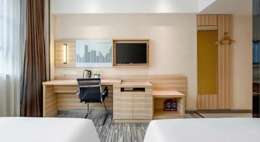 Bed in City Comfort Inn Baise Xilin Time Square