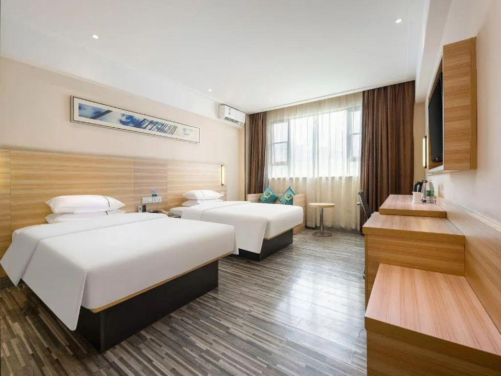 Bed in City Comfort Inn Baise Xilin Time Square