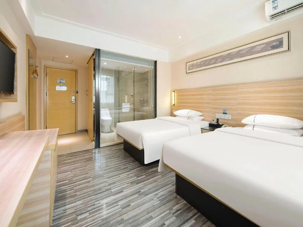 Bed in City Comfort Inn Baise Xilin Time Square