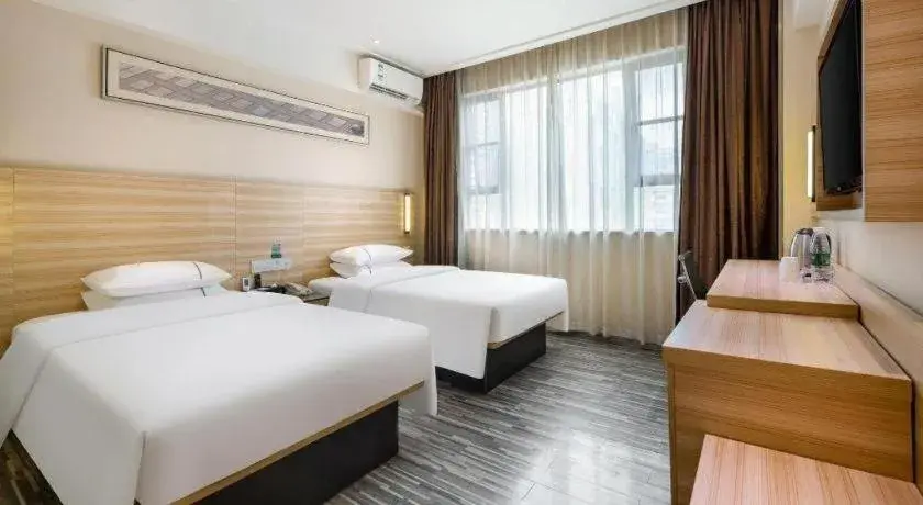 Bed in City Comfort Inn Baise Xilin Time Square Bed in City Comfort Inn Baise Xilin Time Square