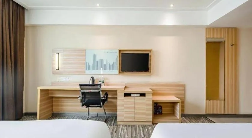 Bed in City Comfort Inn Baise Xilin Time Square