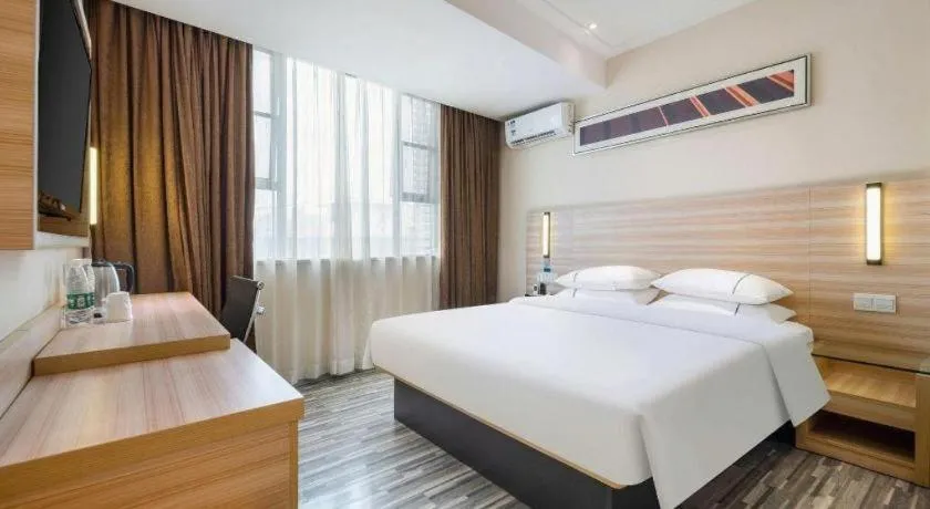 Bed in City Comfort Inn Baise Xilin Time Square