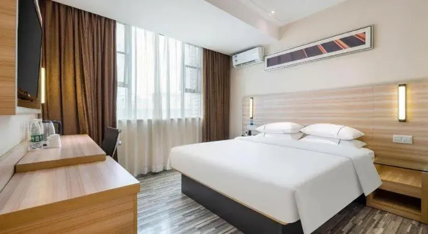 Bed in City Comfort Inn Baise Xilin Time Square Bed in City Comfort Inn Baise Xilin Time Square