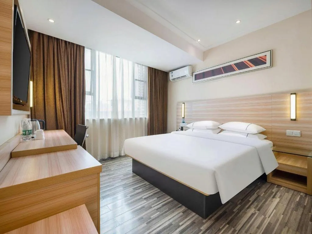 Bed in City Comfort Inn Baise Xilin Time Square