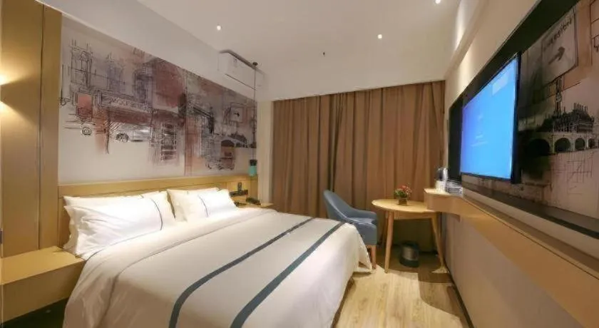 Bed in City Comfort Inn Dongguan Tangxia Garden Street