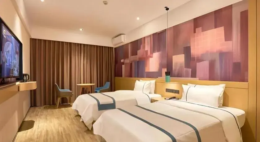 Bed in City Comfort Inn Liuzhou Wuling Liutai Road Bed in City Comfort Inn Liuzhou Wuling Liutai Road