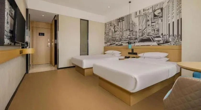 Bed in City Comfort Inn Liuzhou Wuling Liutai Road Bed in City Comfort Inn Liuzhou Wuling Liutai Road