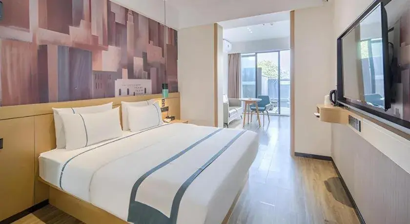 Bed in City Comfort Inn Liuzhou Wuling Liutai Road Bed in City Comfort Inn Liuzhou Wuling Liutai Road
