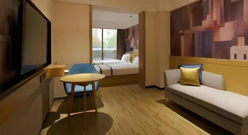 Bed in City Comfort Inn Liuzhou Wuling Liutai Road Bed in City Comfort Inn Liuzhou Wuling Liutai Road