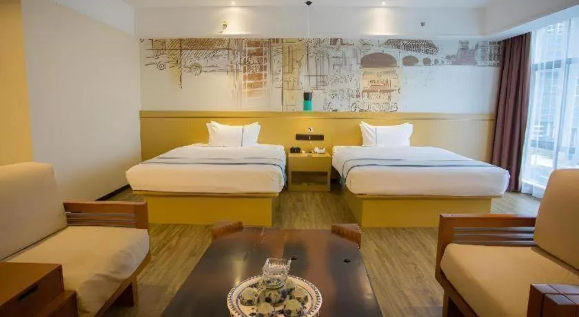 Bed in City Comfort Inn Huizhou Longmen