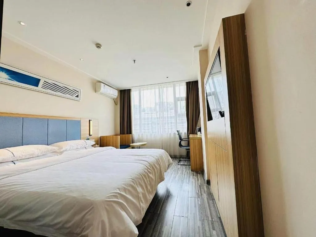 Bed in City Comfort Inn Chengdu Hongpailou Wuhou Avenue Metro Station