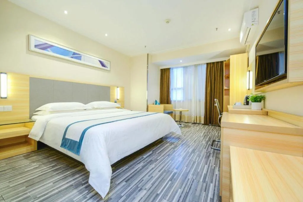 Bed in City Comfort Inn Chengdu Hongpailou Wuhou Avenue Metro Station