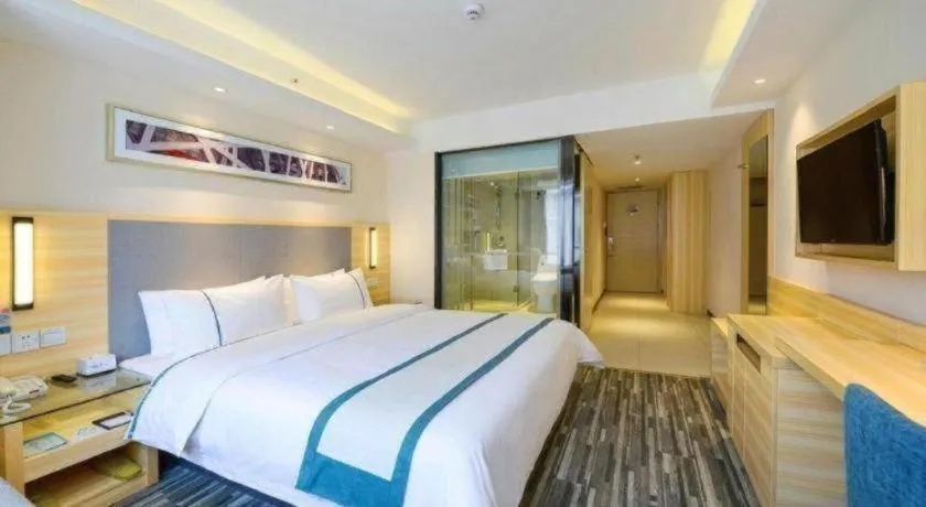 Bed in City Comfort Inn Chengdu Hongpailou Wuhou Avenue Metro Station