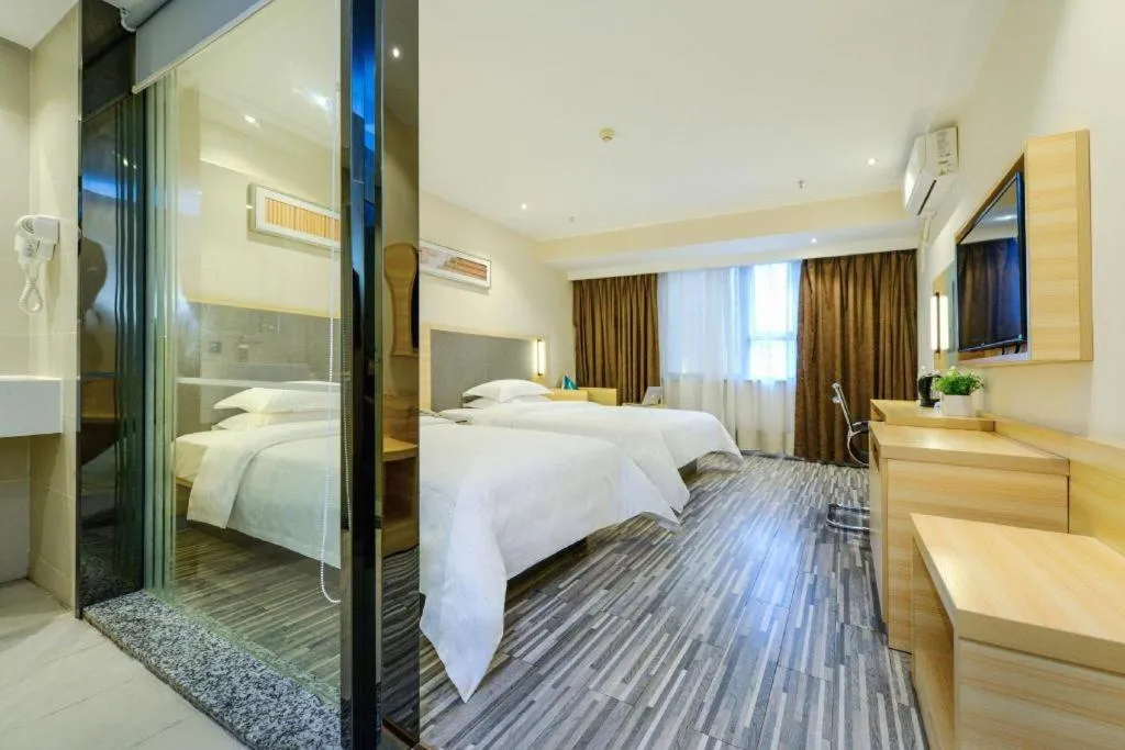 Bed in City Comfort Inn Chengdu Hongpailou Wuhou Avenue Metro Station