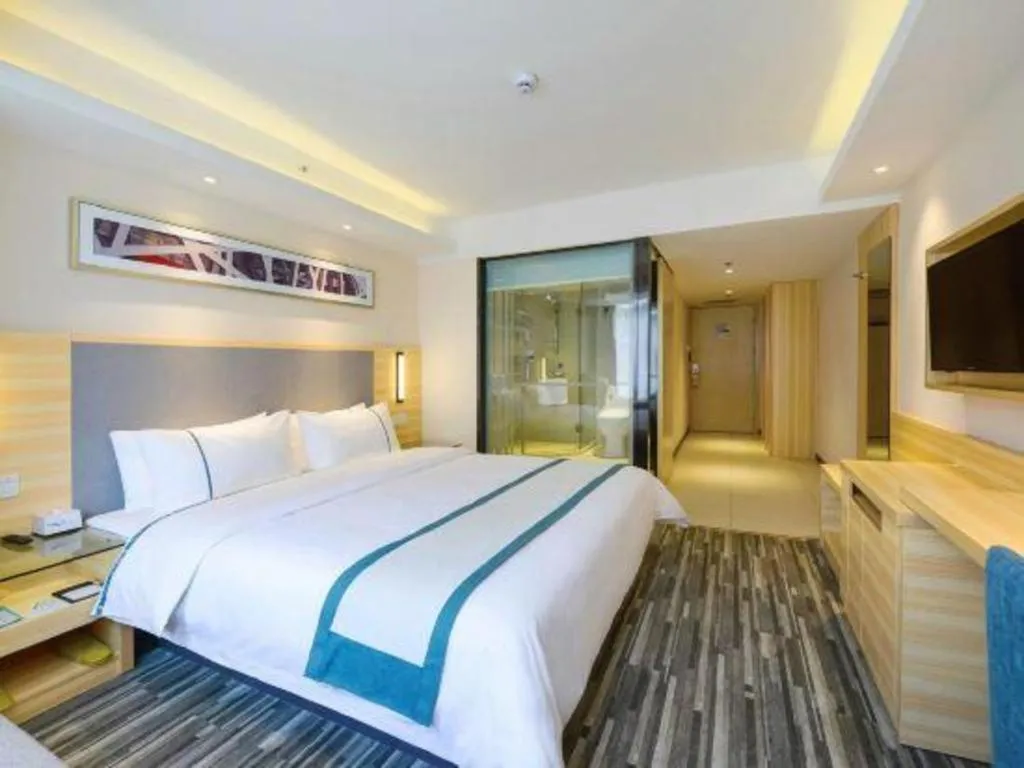 Bed in City Comfort Inn Chengdu Hongpailou Wuhou Avenue Metro Station