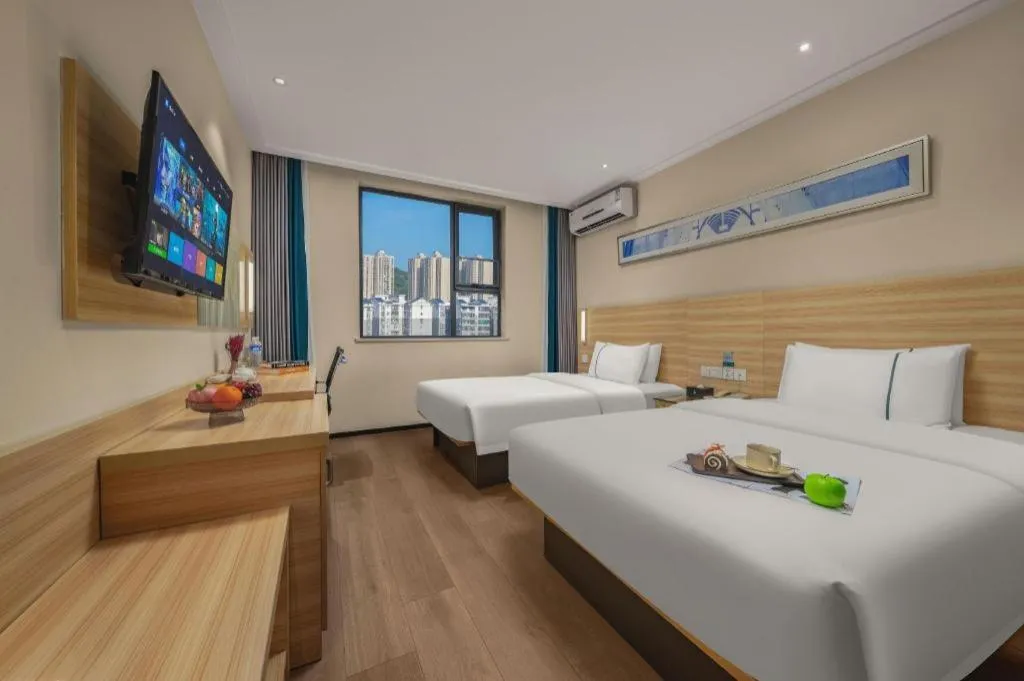 Bed in City Comfort Inn Changsha Wuyi Avenue Yingbin Road