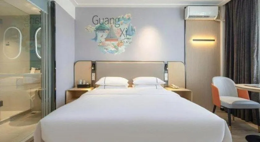 Bed in City Comfort Inn Guilin Jiatianxia Square International Conferences & Exhibition Center