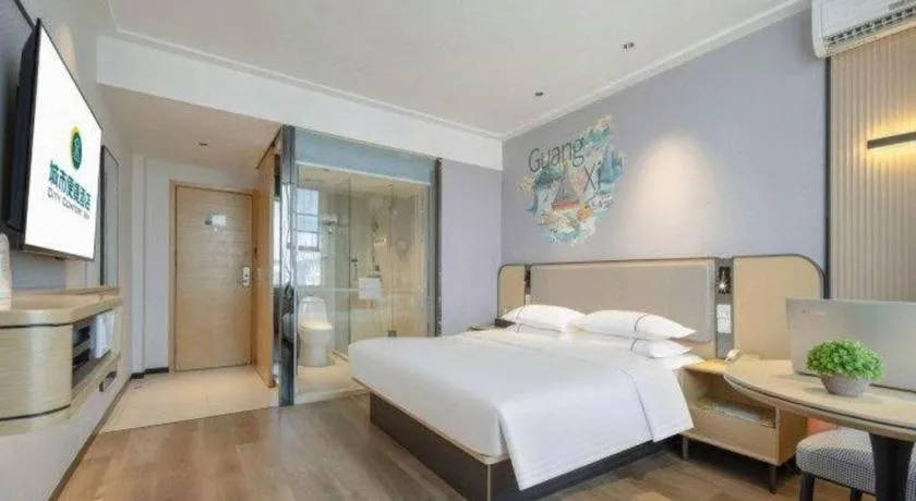 Bed in City Comfort Inn Guilin Jiatianxia Square International Conferences & Exhibition Center