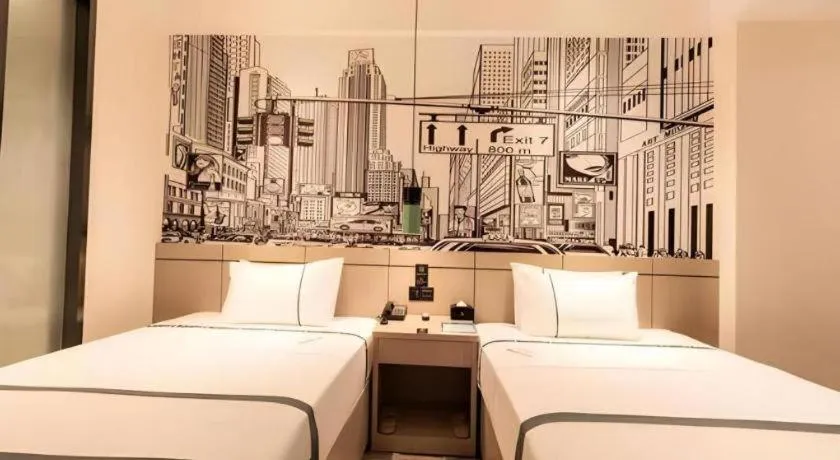 Bed in City Comfort Inn Hefei Mingzhu Square Fanhua Avenue