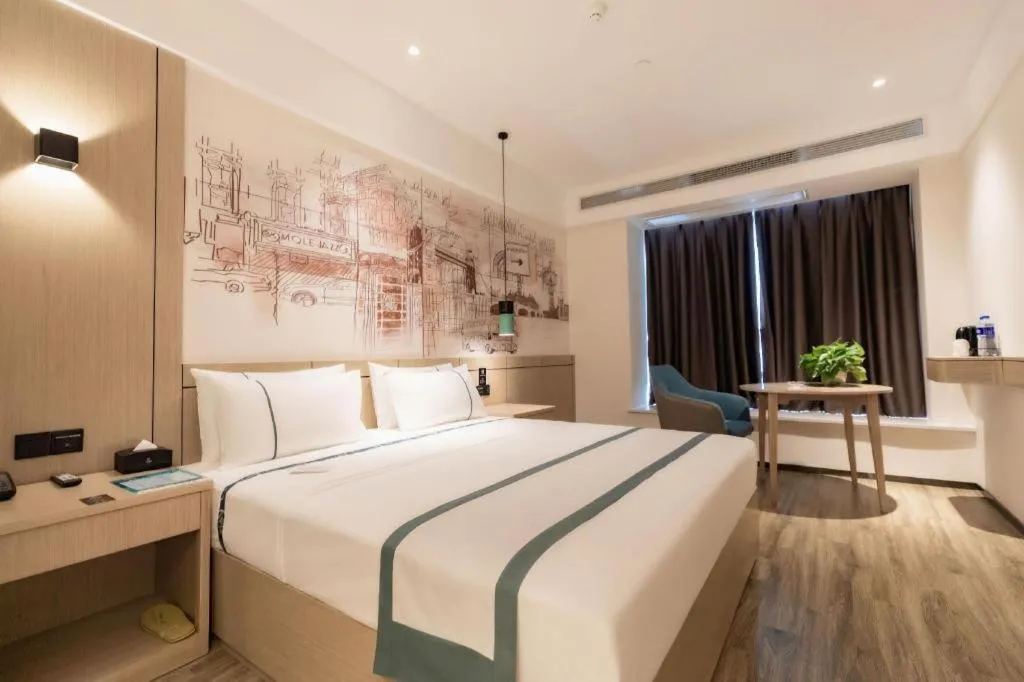 Bed in City Comfort Inn Hefei Mingzhu Square Fanhua Avenue